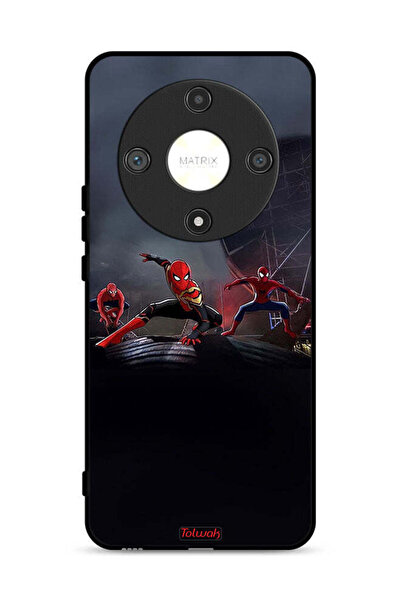 Tolwak غطاء حماية لهاتف Honor X9b 5G بتصميم ثلاث عناكب