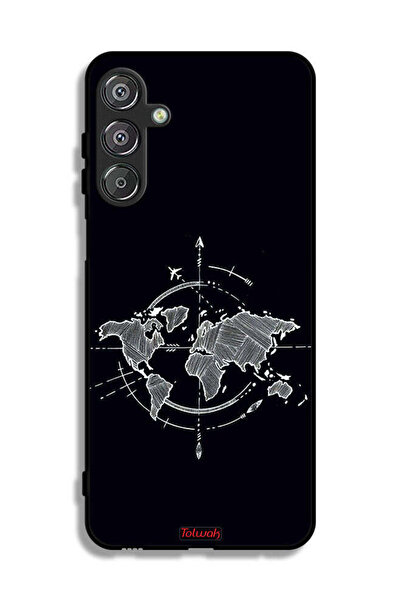 Tolwak غطاء حماية لهاتف سامسونج جالاكسي A16 بتصميم فن البوصلة
