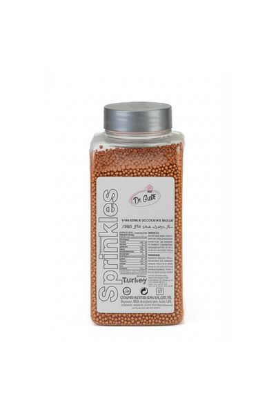 Dr. Gusto 2 mm Copper Beads Sugar 250 g – Mini Cake and Dessert Decoration Sugar