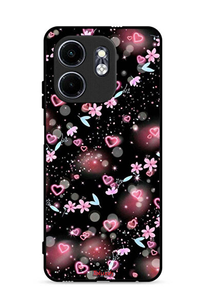 Tolwak غطاء حماية لهاتف Infinix Hot 50i 4G بنقشة قلوب وأزهار صغيرة