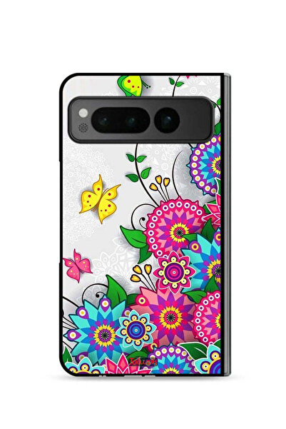 Tolwak غطاء حماية لهاتف جوجل بيكسل فولد 5G بتصميم زهور ماندالا