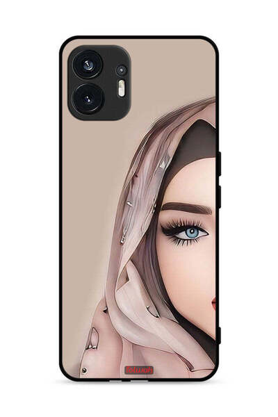 Tolwak Nothing Phone (2) 5G Protective Case Cover Half Face Girl Art