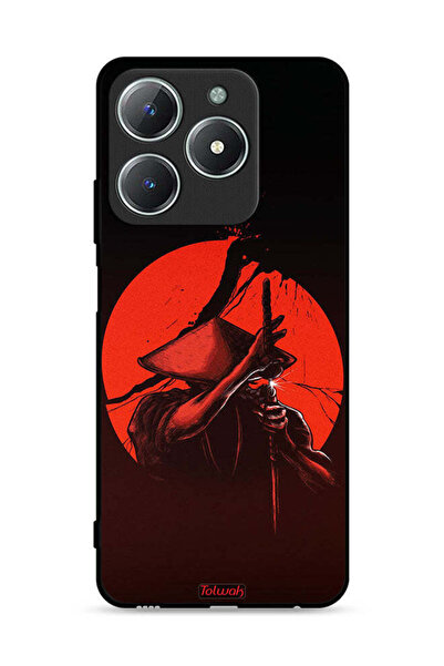 Tolwak غطاء حماية لهاتف Realme C63 4G بتصميم محارب السيف