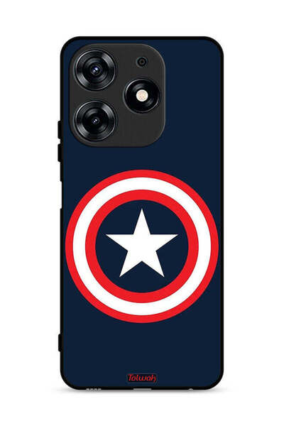 Tolwak غطاء حماية لهاتف تكنو سبارك 10 برو 4G كابتن أمريكا