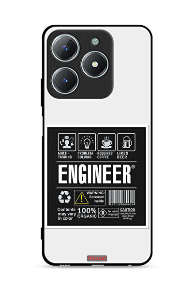 Tolwak غطاء حماية لهاتف Realme C61 4G - ملصق مهندس