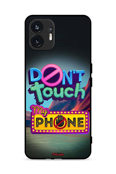 Tolwak Nothing Phone (2) 5G Protective Case Cover Do Not Touch My Phone