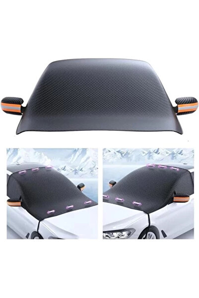 coofbe Manyetik Oxford Kumaş Araç Kar Brandası Araç Güneşlik Araç Koruyucu Araç Ön Cam Don Branda