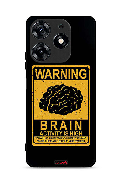 Tolwak غطاء حماية لهاتف Tecno Spark 10 Pro 4G تحذير: نشاط الدماغ مرتفع