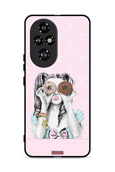 Tolwak غطاء حماية لهاتف Honor 200 Pro 5G يحمل دوناتين