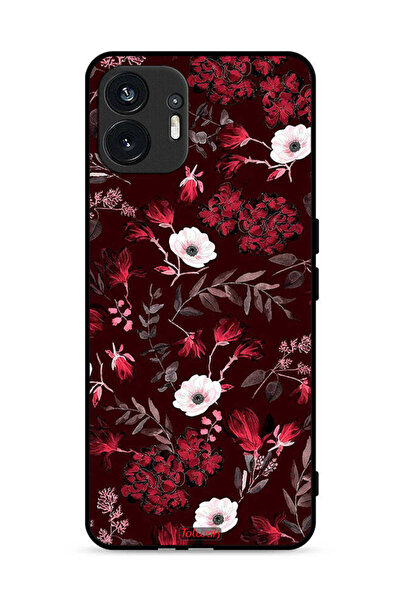 Tolwak غطاء حماية لهاتف Nothing Phone (2) 5G برسومات زهور صغيرة وأوراق استوائية