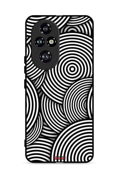 Tolwak غطاء حماية لهاتف Honor 200 Pro 5G بنمط دوائر وهمية