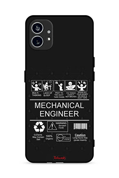 Tolwak غطاء حماية لهاتف Nothing Phone (1) 5G، ملصق مهندس ميكانيكي