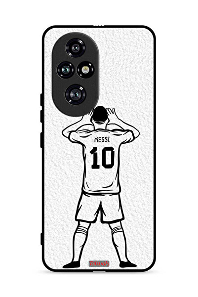 Tolwak غطاء حماية لهاتف Honor 200 Pro 5G برسومات ميسي سكيتش