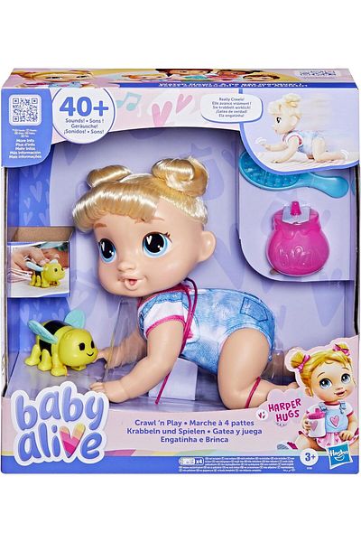 Hasbro Baby Alive Crawl N Play Harper Hugs Playset