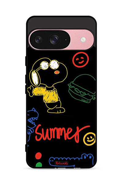 Tolwak غطاء حماية لجهاز Google Pixel 9 - ملصق صيفي