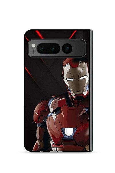 Tolwak غطاء حماية لهاتف جوجل بيكسل فولد 5G بتصميم الرجل الحديدي