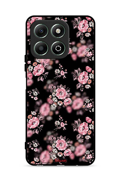 Tolwak غطاء حماية لهاتف Honor X6b 4G بنقشة زهور بورتريه