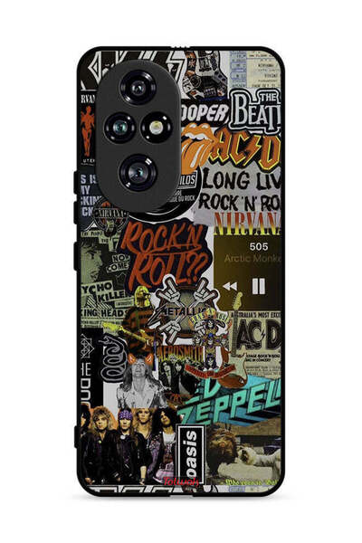 Tolwak غطاء حماية لهاتف Honor 200 Pro 5G، تحيا موسيقى الروك أند رول