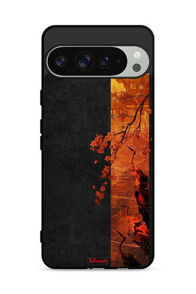 Tolwak غطاء حماية لهاتف Google Pixel 9 Pro XL بألوان الخريف الفنية