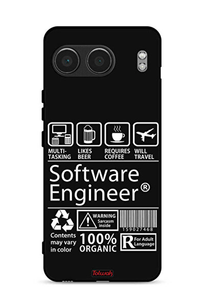 Tolwak غطاء حماية لهاتف OnePlus Nord 4 5G، ملصق مهندس برمجيات