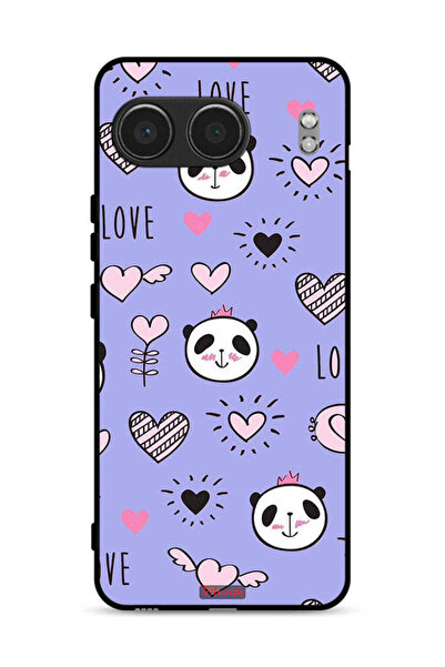 Tolwak غطاء حماية لهاتف OnePlus Nord 4 5G بطبعة Love And Panda Doodle