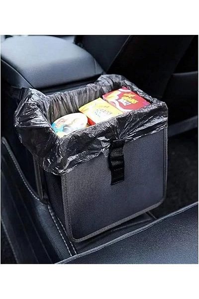 Mu Art Ahşap Auto Car Office Trash Can Portable In-Car Portable with Lid Practical Waterproof