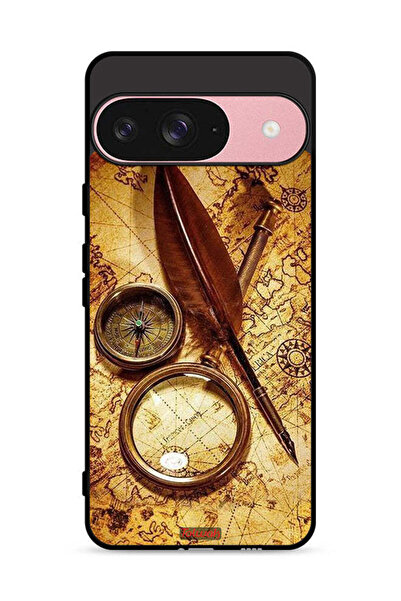 Tolwak غطاء حماية لجهاز جوجل بيكسل 9 بتصميم بوصلة عتيقة