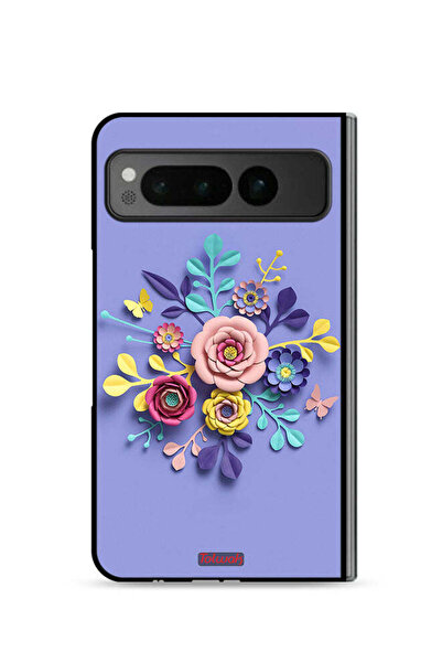 Tolwak غطاء حماية لهاتف جوجل بيكسل فولد 5G برسومات زهور