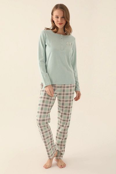 Pierre Cardin Women's Double Suit - Light Mint