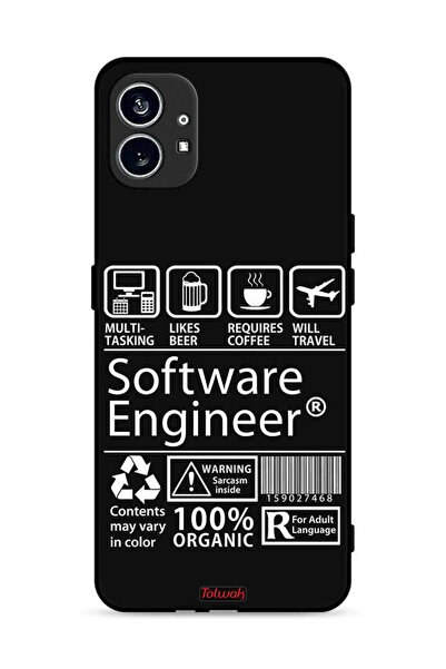 Tolwak غطاء حماية لهاتف Nothing Phone (1) 5G، ملصق مهندس برمجيات