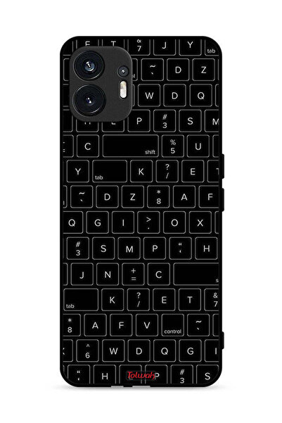 Tolwak غطاء حماية لهاتف Nothing Phone (2) 5G بنمط مفاتيح لوحة المفاتيح العشوائية