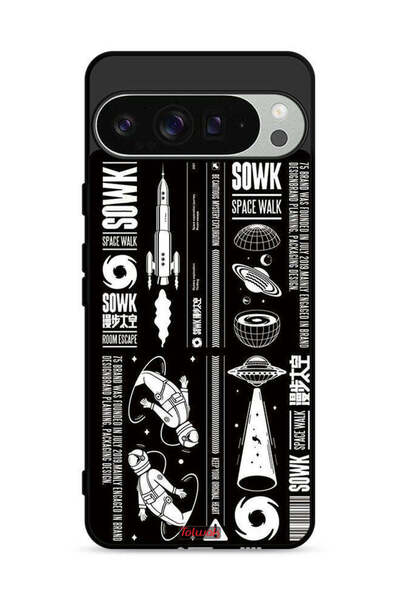 Tolwak غطاء حماية لجهاز Google Pixel 9 Pro، ملصق Sowk Space Walk