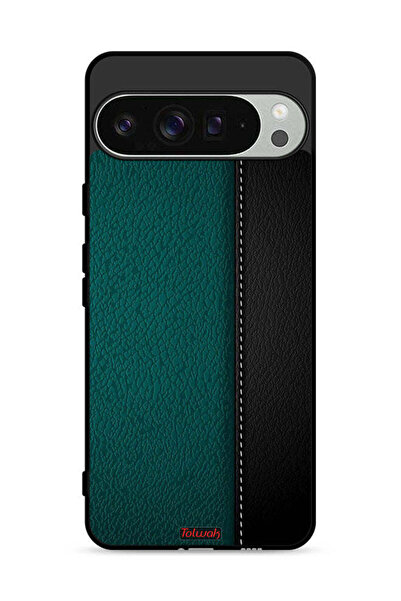 Tolwak غطاء حماية جلدي بنقشة لهاتف Google Pixel 9 Pro