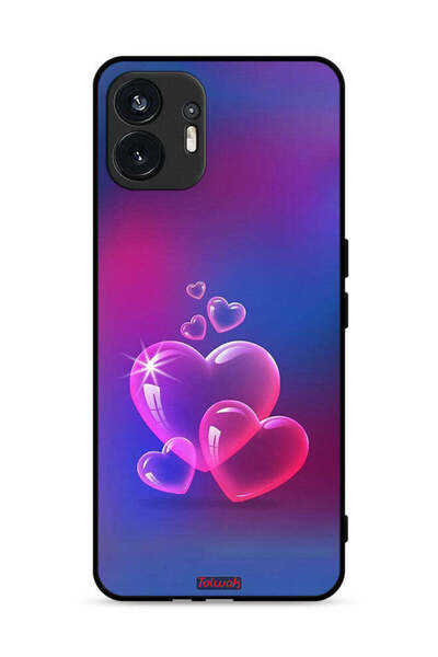 Tolwak غطاء حماية لهاتف Nothing Phone (2) 5G برسومات قلوب مائية