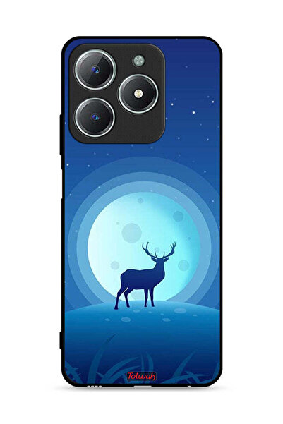 Tolwak غطاء حماية لهاتف Realme C61 4G بتصميم غزال