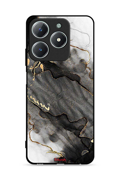 Tolwak غطاء حماية رخامي لامع لهاتف Realme C61 4G