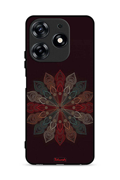 Tolwak غطاء حماية لهاتف تكنو سبارك 10 برو 4G بنقشة زهرة ماندالا