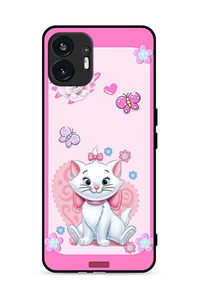 Tolwak Nothing Phone (2) 5G Protective Case Cover Cute Lady Cat