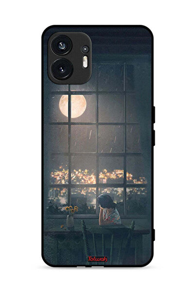 Tolwak غطاء حماية لهاتف Nothing Phone (2) 5G ينظر إلى فن القمر