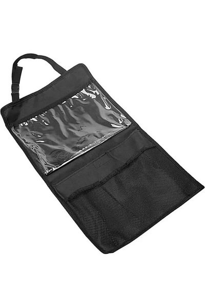 Hepta Collection Auto Seat Back Transparent Protective Case Tablet Holder In-Car Organizer Practical