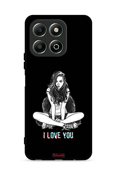 Tolwak غطاء حماية لهاتف Honor X6b 4G - رسم "أحبك"