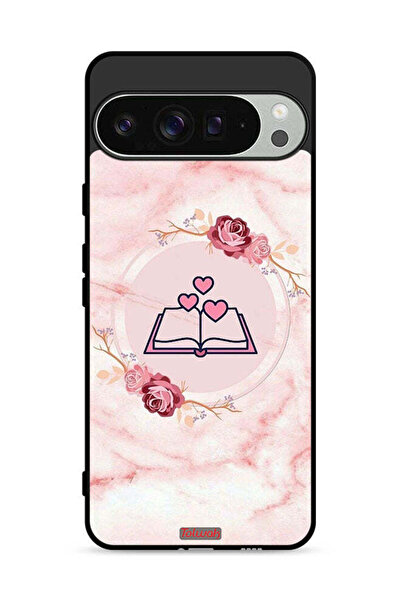 Tolwak غطاء حماية لجهاز Google Pixel 9 Pro XL بتصميم ثلاثة قلوب على كتاب