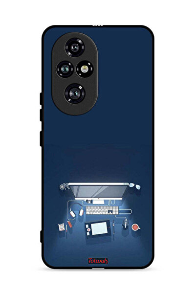 Tolwak غطاء حماية لجهاز Honor 200 Pro 5G بتصميم فني لمكتب الكمبيوتر