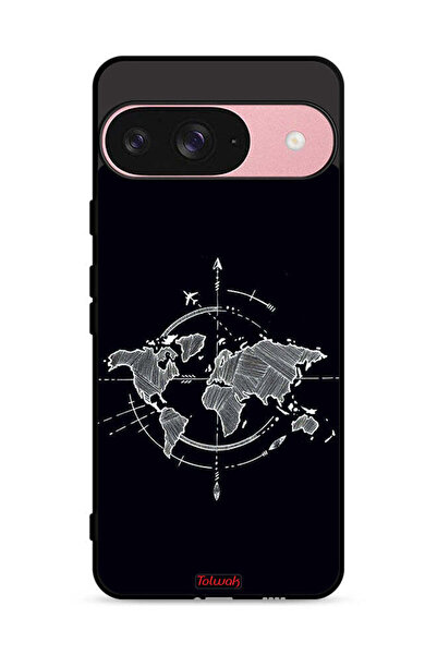 Tolwak غطاء حماية لهاتف Google Pixel 9 بتصميم فن البوصلة