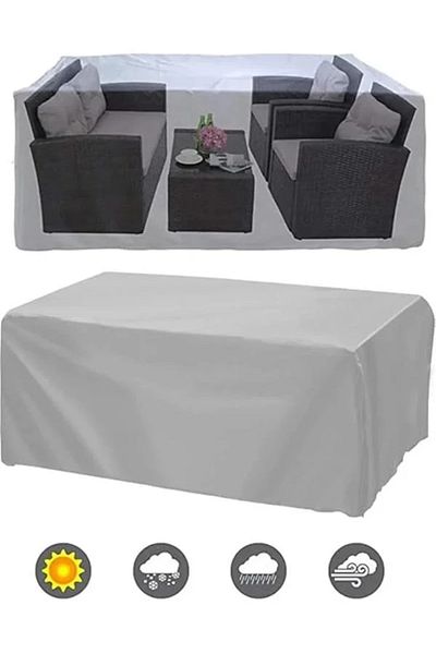 STOREMAX Husă pentru mobilier de grădină, prelata pentru mobilier de grădină, impermeabilă, rezistentă la vânt, UV
