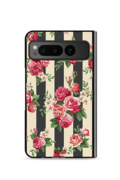 Tolwak غطاء حماية لهاتف جوجل بيكسل فولد 5G بنقشة الورود