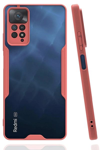 CepteToptan جراب هاتف Xiaomi Redmi Note 11 Pro من السيليكون البلاتيني - وردي - MKİ5021-8485