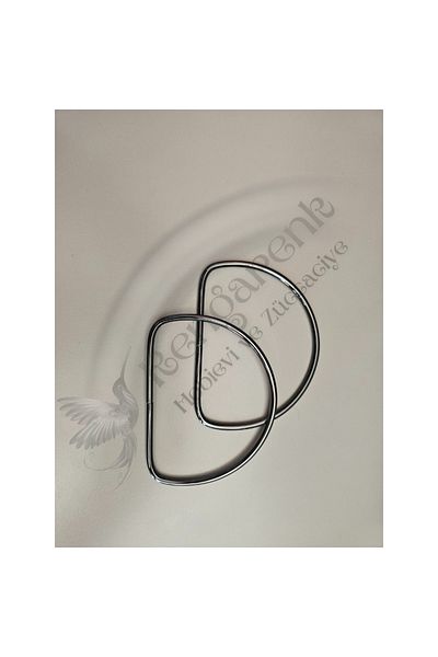 RENGARENK Metal D Model Bag Handle 12*9cm Black
