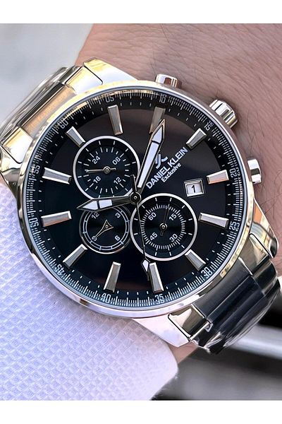 Daniel Klein Steel Cord Chronometer Dial Design 3 Atm Water Resistant Men Wristwatch 10602.12