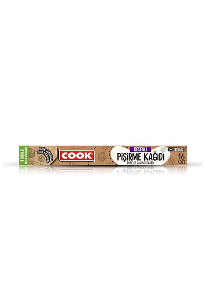 Cookc Cook Patterned Natural Baking Paper 16 Pcs